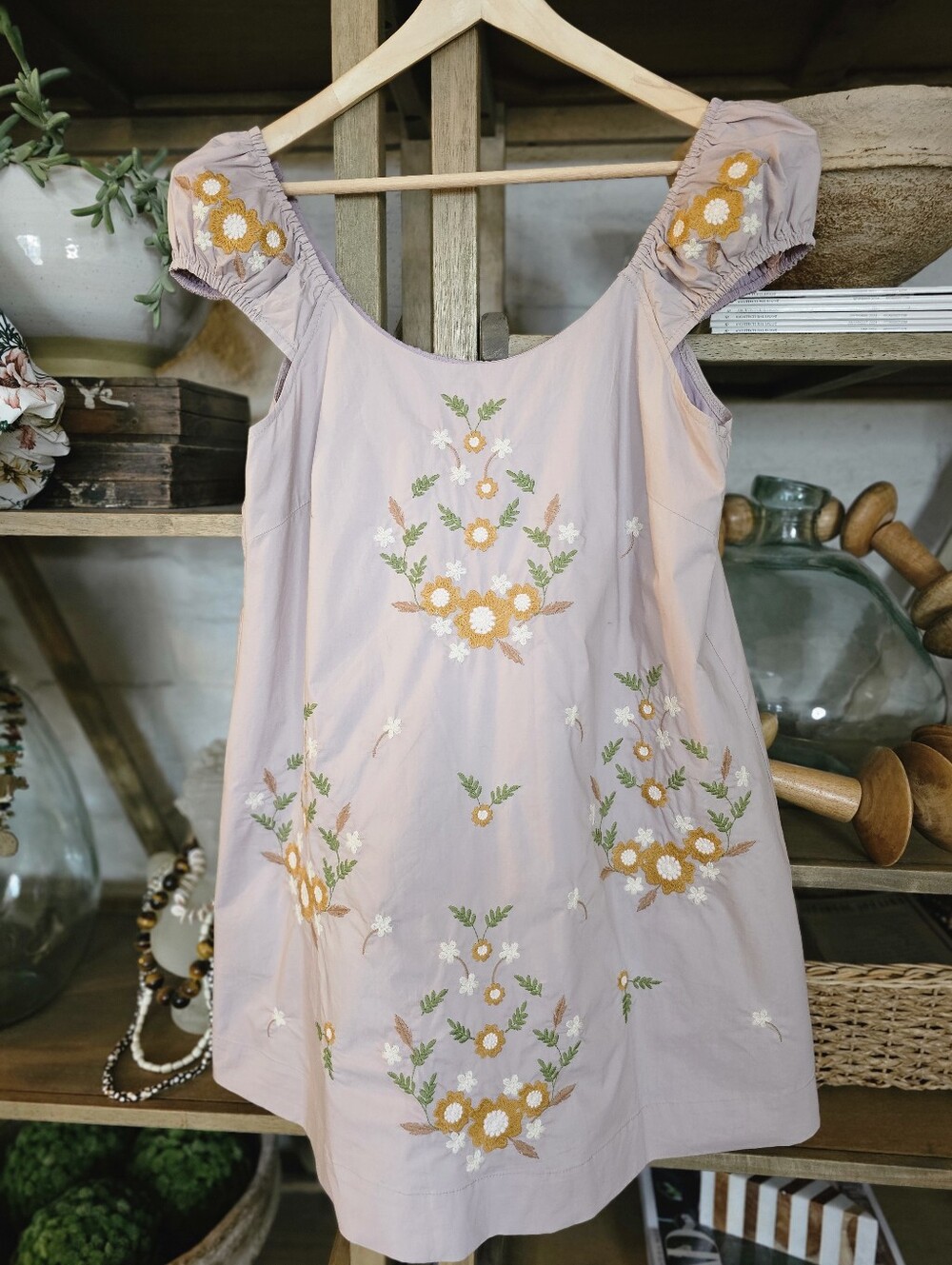 MABLE Wildflower Embroidered Babydoll Dress NWT Size S - Picture 4 of 9